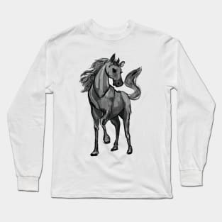 Horse sketch Long Sleeve T-Shirt